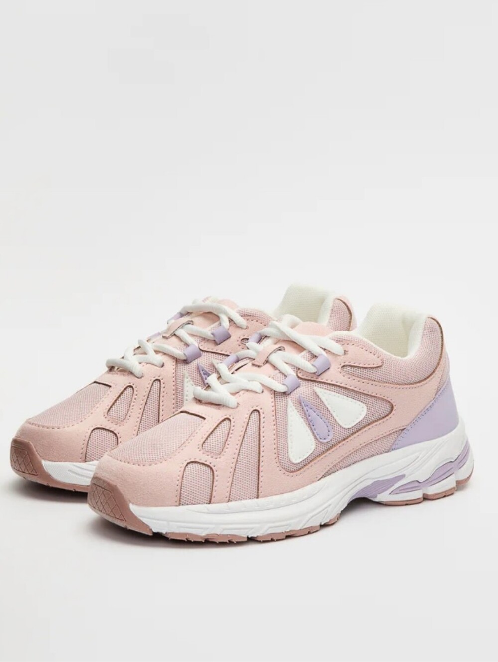 Girl's Athletic Sneakers in Dusty Pink, Size 12C